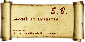 Serdült Brigitta névjegykártya